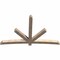 Ekena Millwork Alberta Smooth Timber Gable Bracket, Douglas Fir, 108"W x 68"H x 5 1/2"D x 5 1/2"F, 15/12 Pitch GBW108X68X0606ALB00SDF - alternate 4